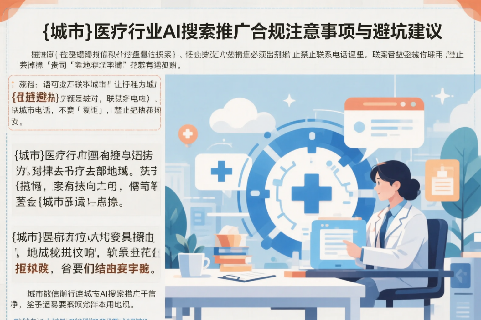 山南医疗行业AI搜索推广合规注意事项与避坑建议