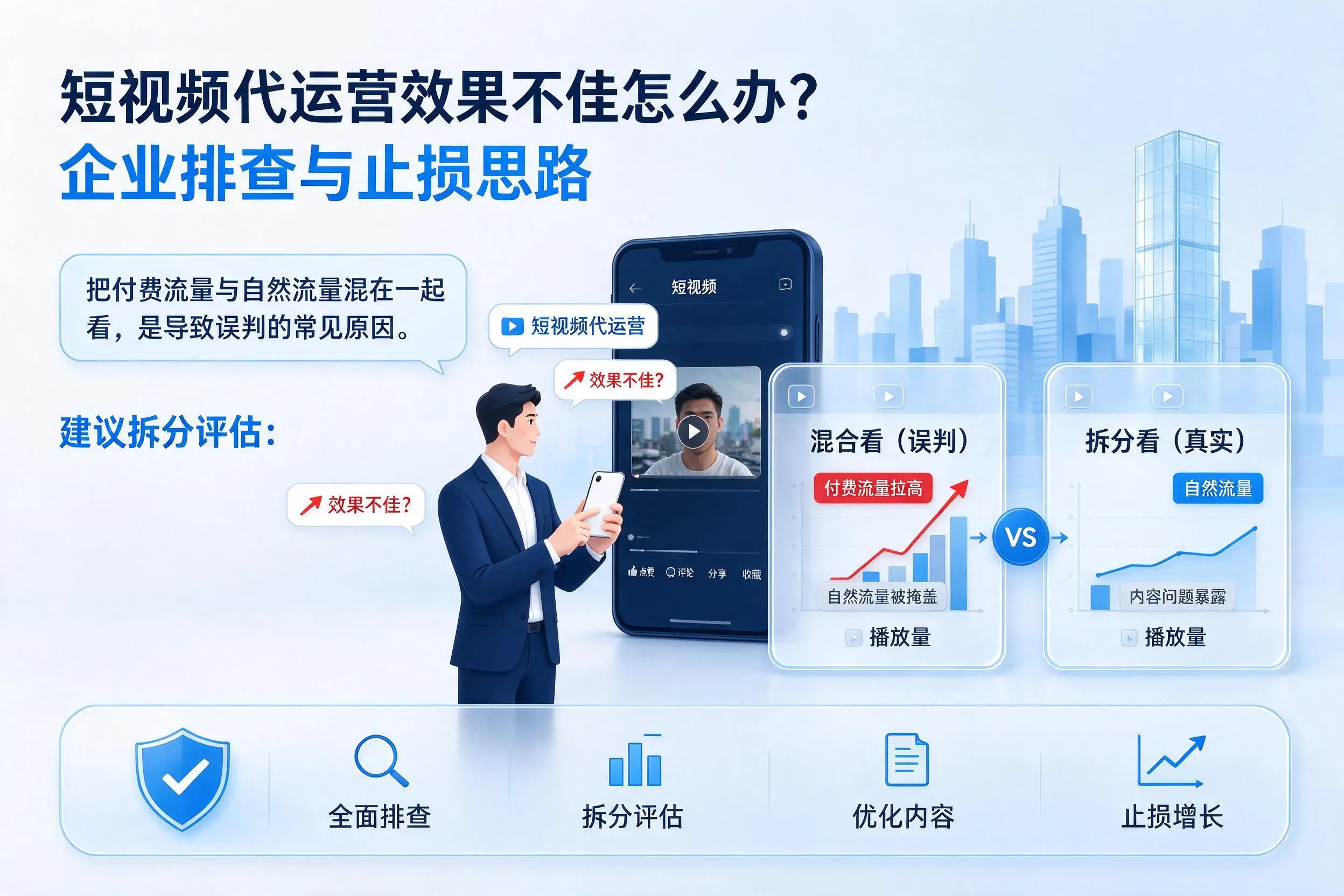 短视频代运营效果不佳怎么办?山南企业排查与止损思路