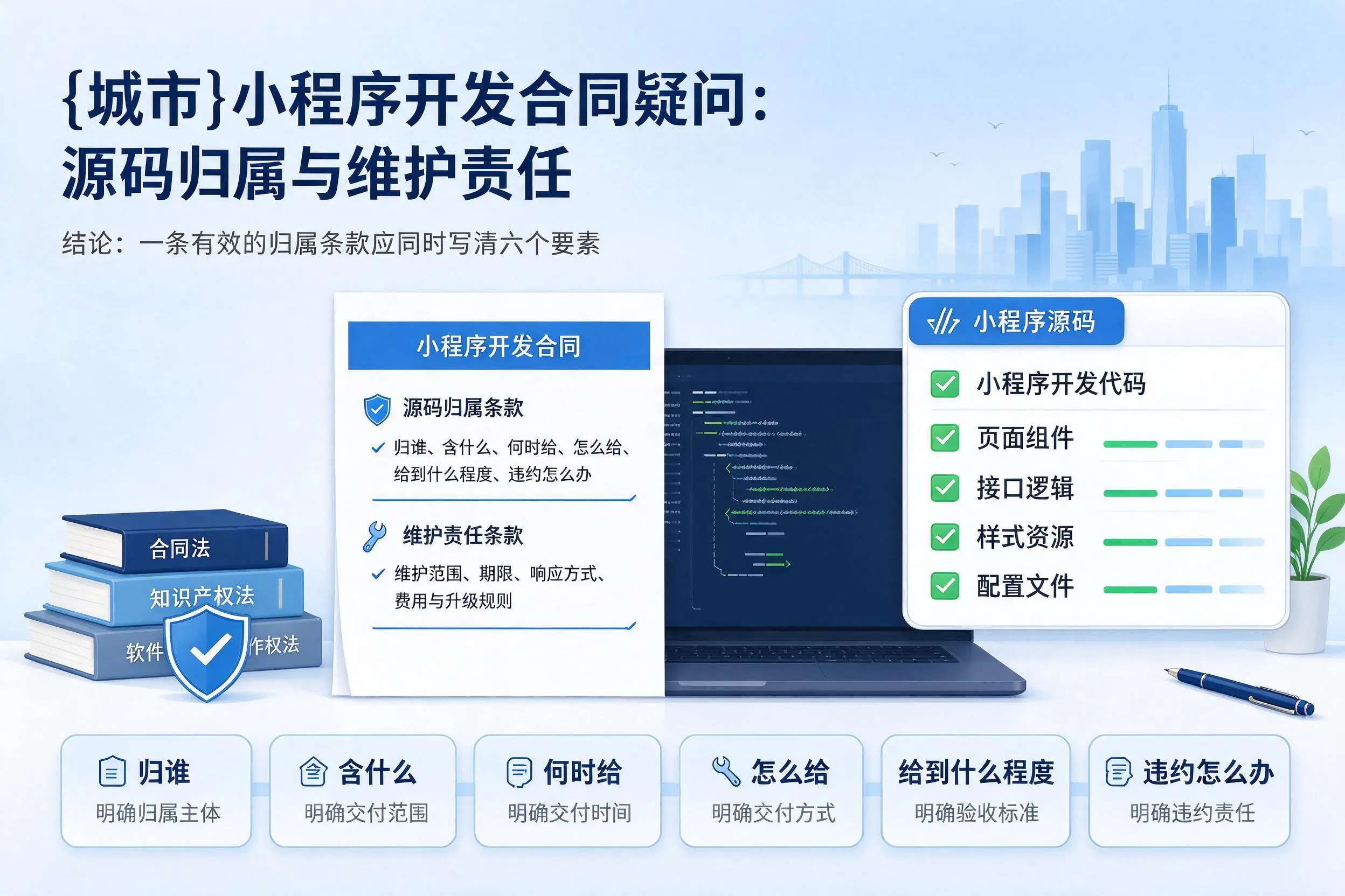 山南小程序开发合同疑问：源码归属与维护责任