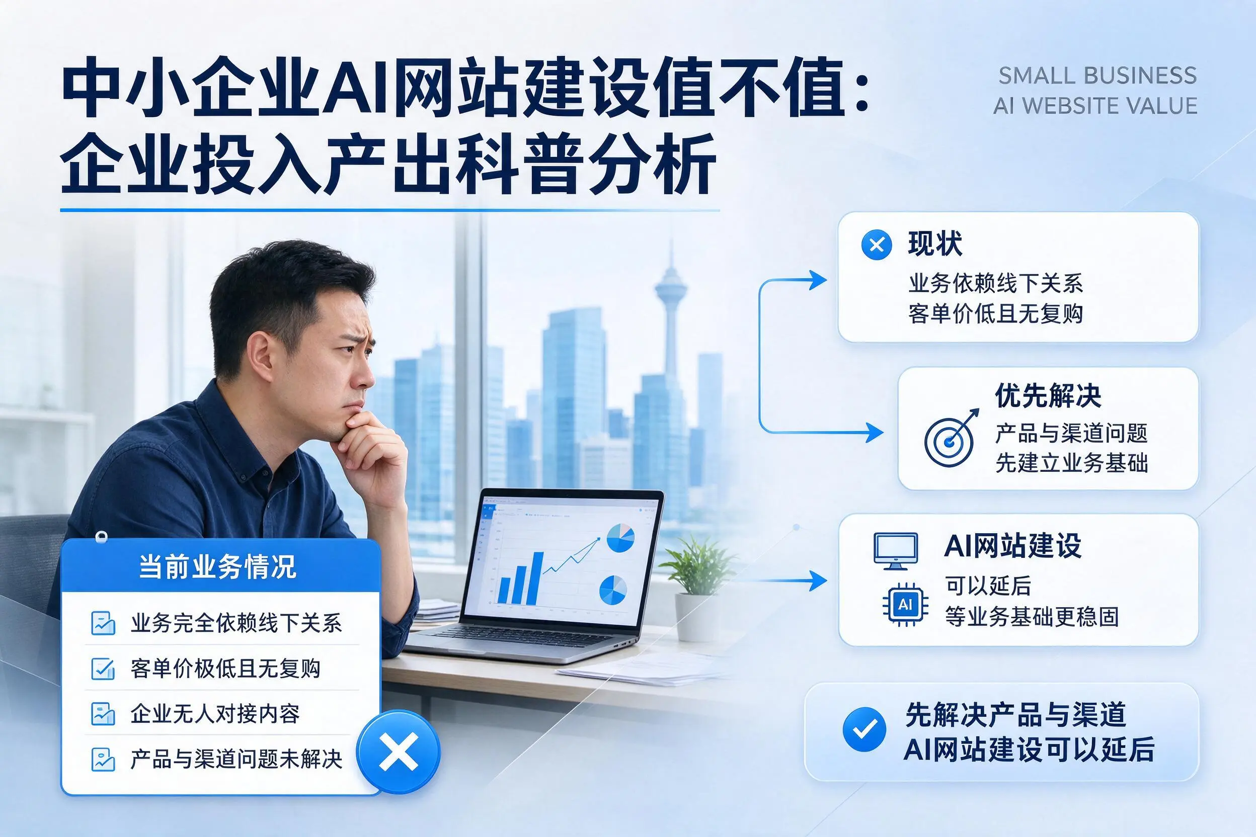 中小企业AI网站建设值不值：山南企业投入产出科普分析