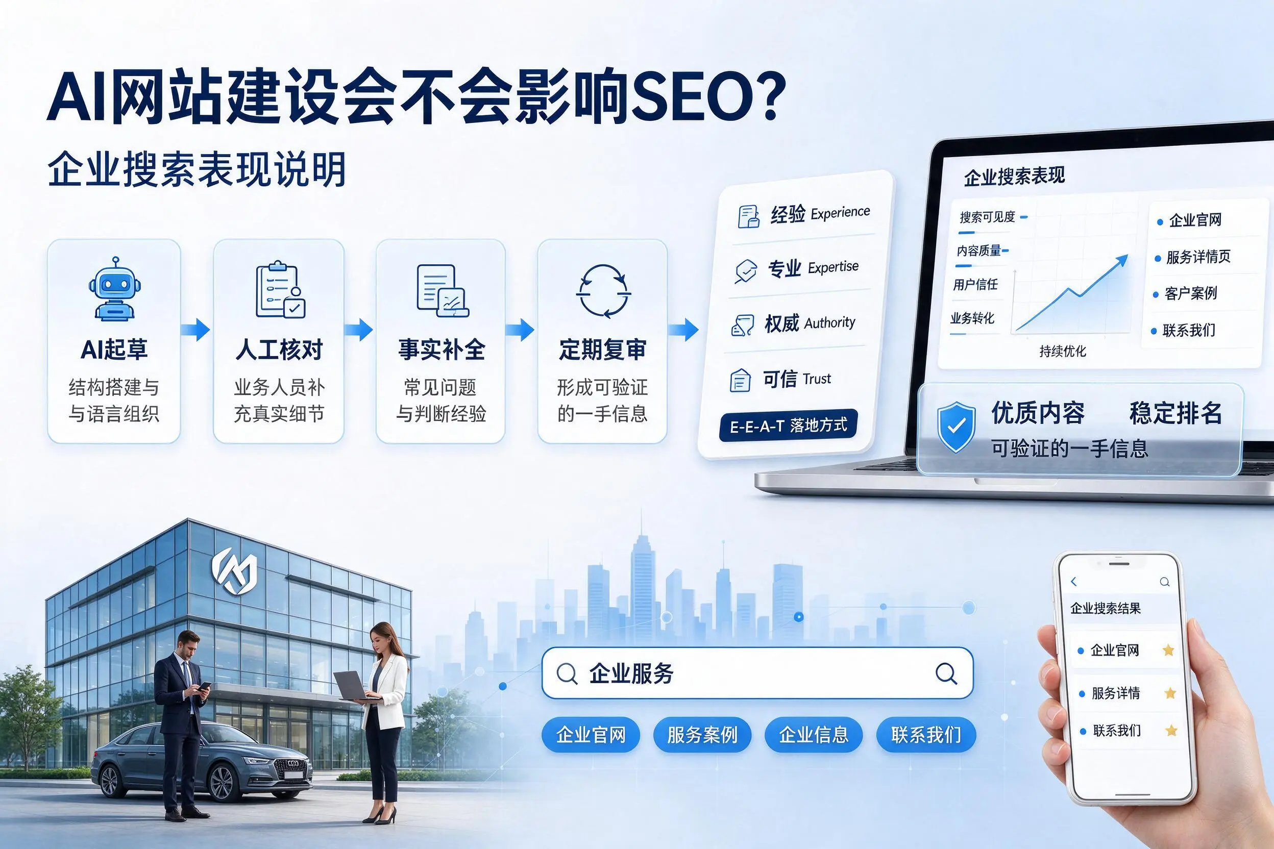 AI网站建设会不会影响SEO？山南企业搜索表现说明