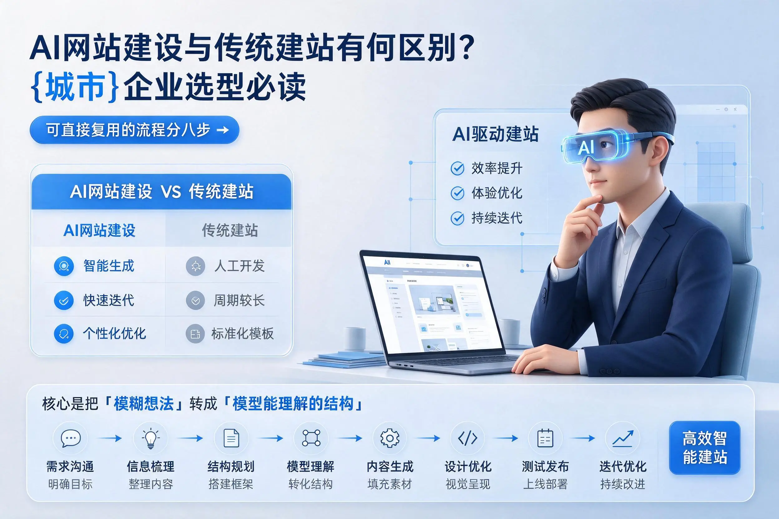 AI网站建设与传统建站有何区别?山南企业选型必读