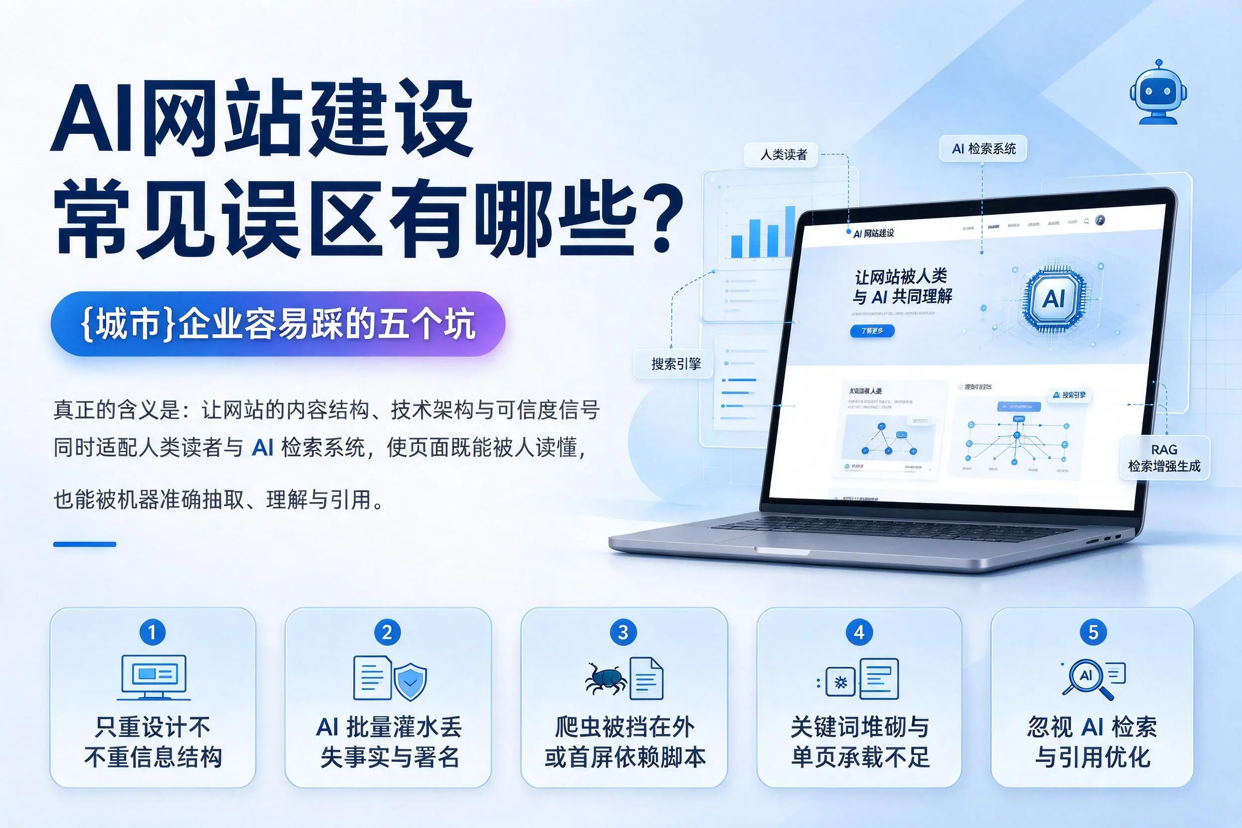 AI网站建设常见误区有哪些？山南企业容易踩的五个坑