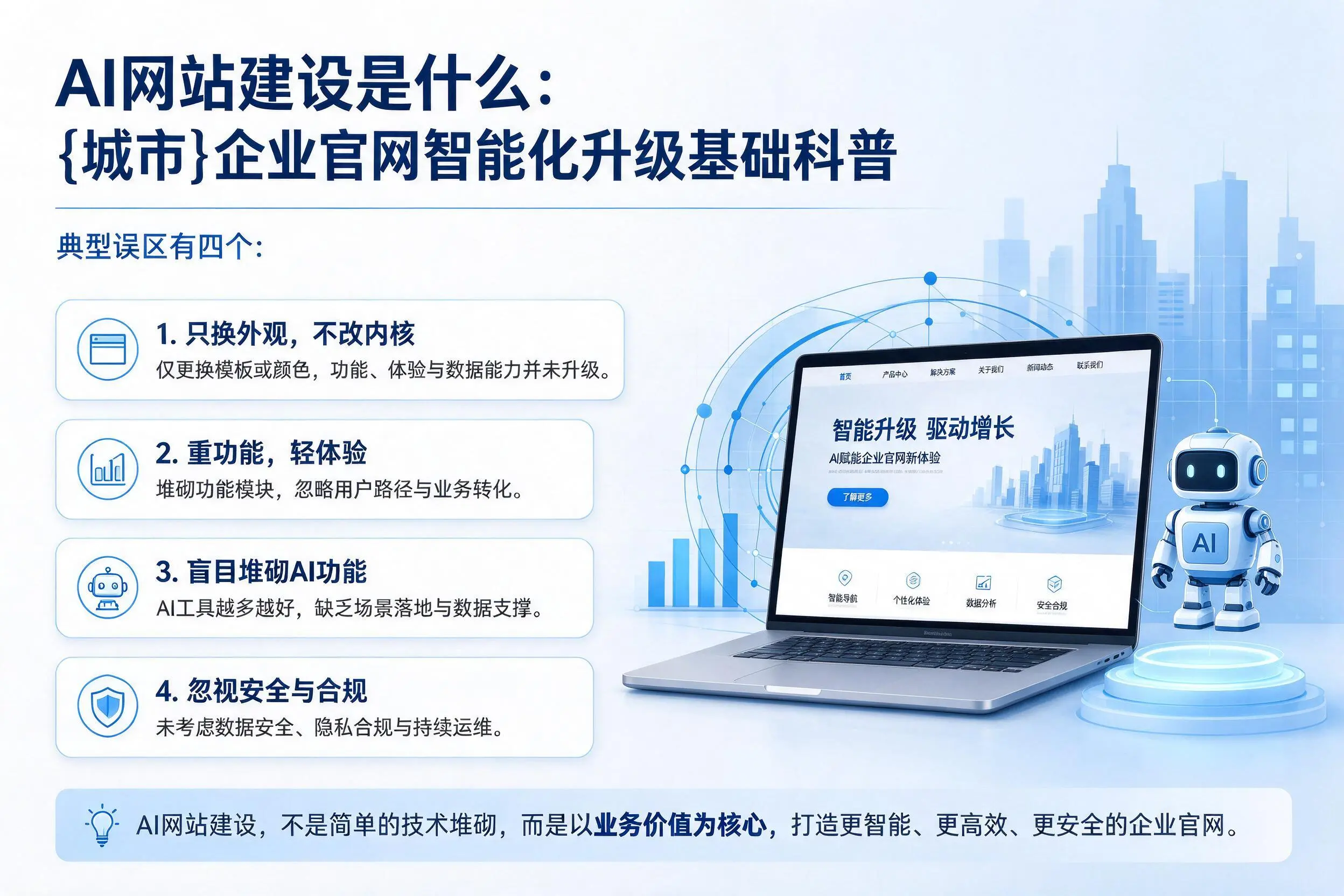 AI网站建设是什么：山南企业官网智能化升级基础科普