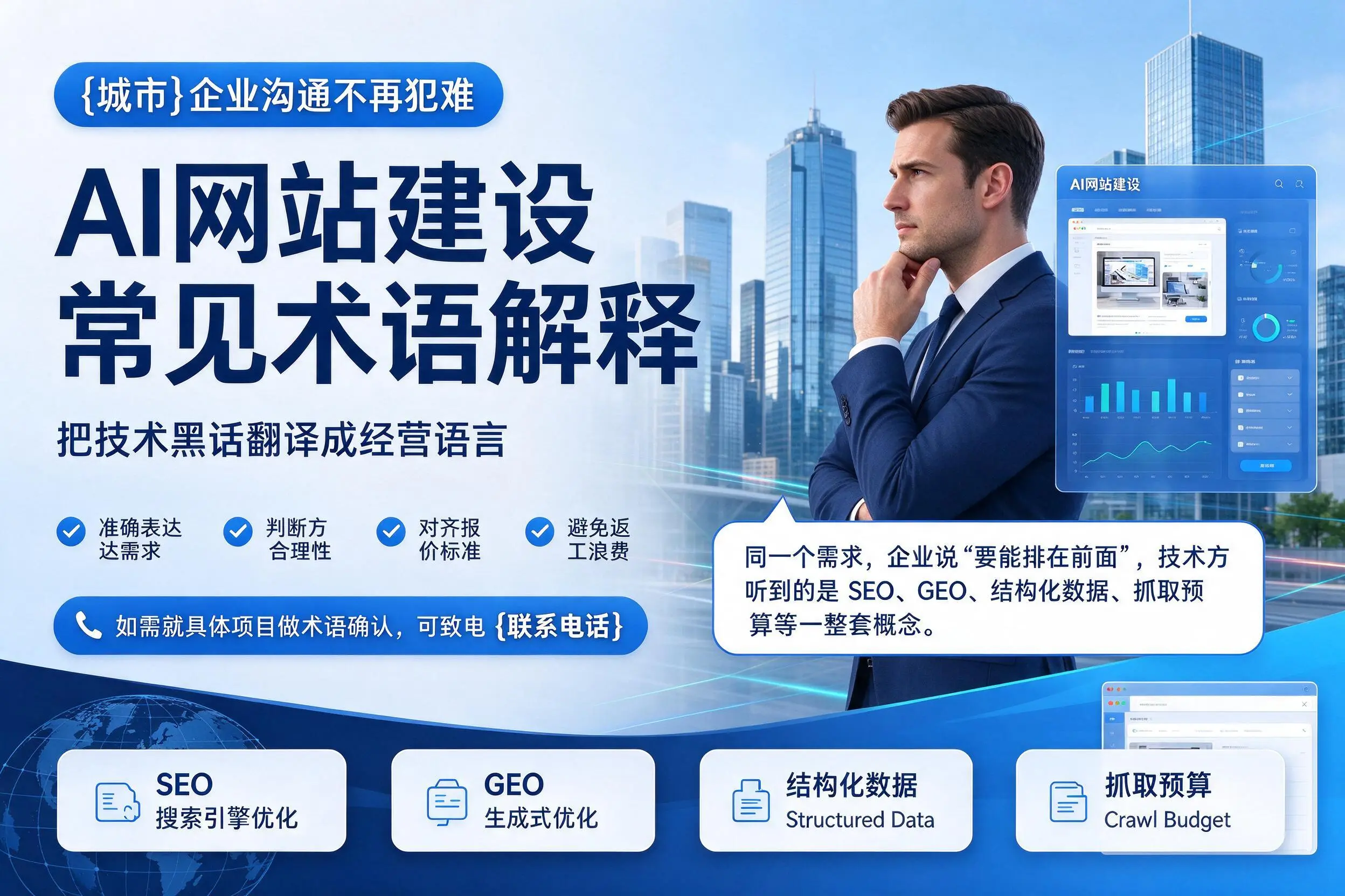 AI网站建设常见术语解释，山南企业沟通不再犯难