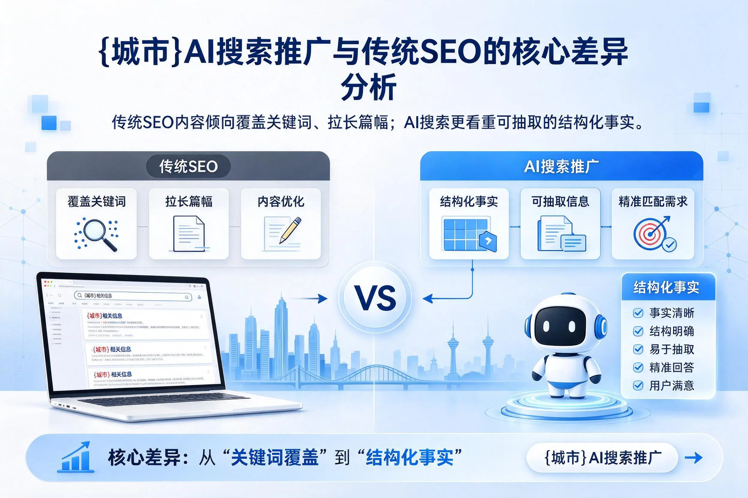 山南AI搜索推广与传统SEO的核心差异分析